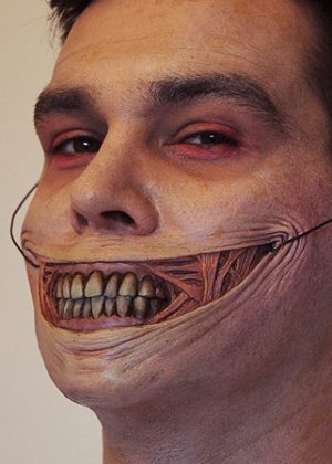 gory smile prosthetic