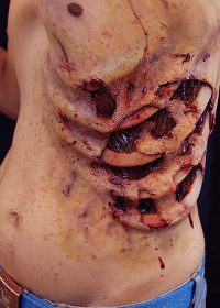 Zombie Ribs Prosthetic