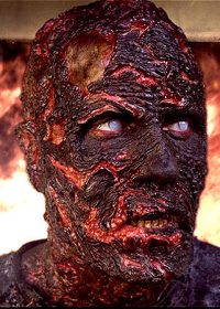 burned zombie prosthetics