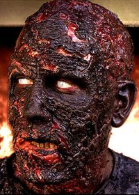 burned zombie prosthetics